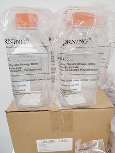 Thumbnail image of Pallet of Corning Assorted Plastic Erlenmeyer Flasks  43114 431433 Mixed Sizes 