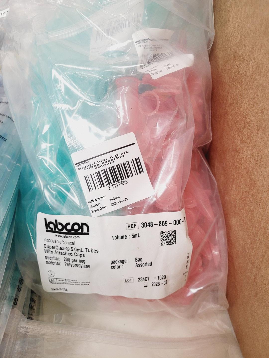 Image of Pallet of Assorted Plastic and Glass Consumables - Fisherbrand - Corning - Lonza