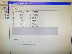 Thumbnail image of Perkin Elmer Lambda 900 UV/VIS/NIR Spectrometer Lab