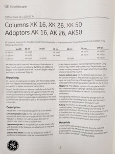 Thumbnail image of Pharmacia Biotech Chromatography Column XK 50 20 Lab