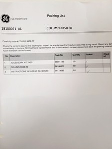 Thumbnail image of Pharmacia Biotech Chromatography Column XK 50 20 Lab