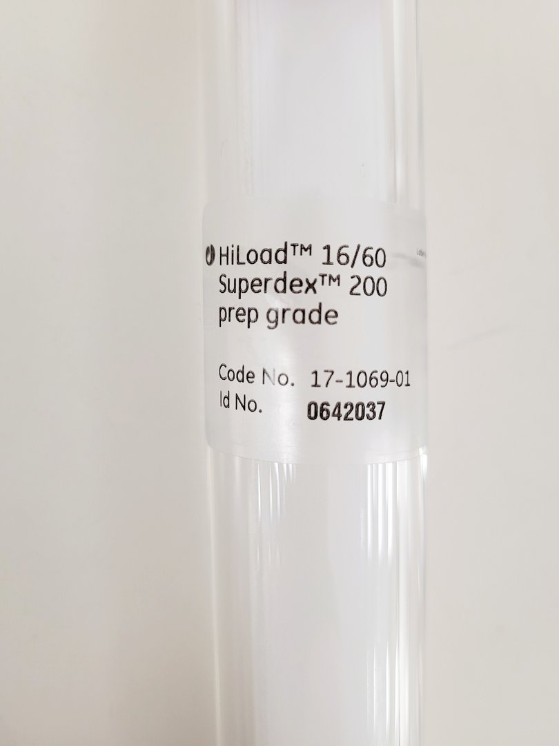 Image of Pharmacia Biotech Chromatography Column XK 16/70 Superdex 200 with New Resin