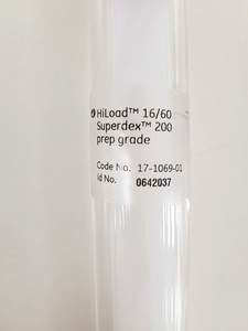Thumbnail image of Pharmacia Biotech Chromatography Column XK 16/70 Superdex 200 with New Resin