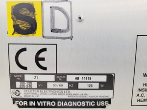 Thumbnail image of Beckman Coulter Z1 Particle Counter with Controller Lab