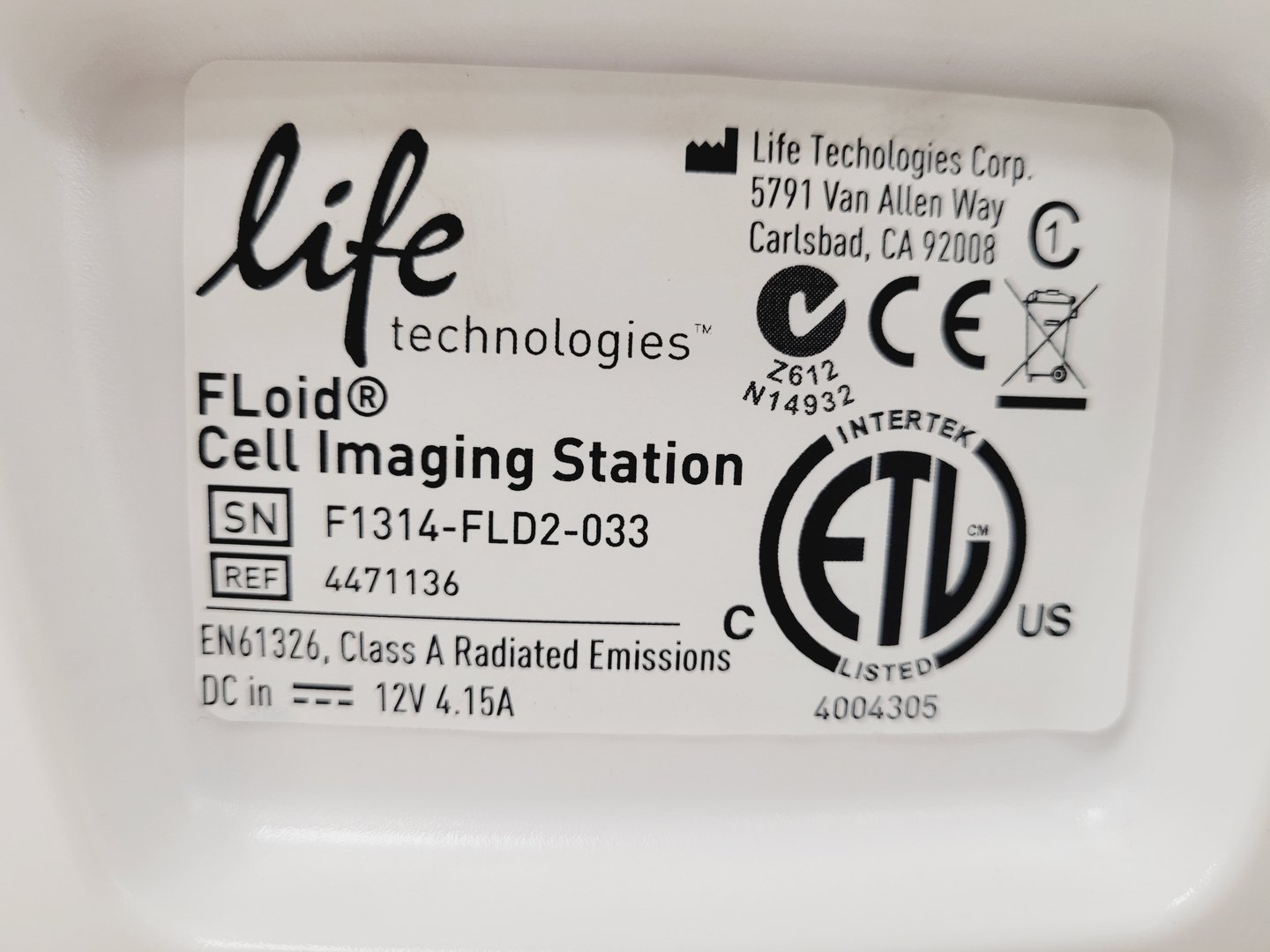 Image of  Life Technologies Floid Cell Imaging Station & Recovery Drives Lab Fauty