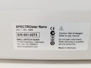 Thumbnail image of BMG Labtech SPECTROstar Nano Lab