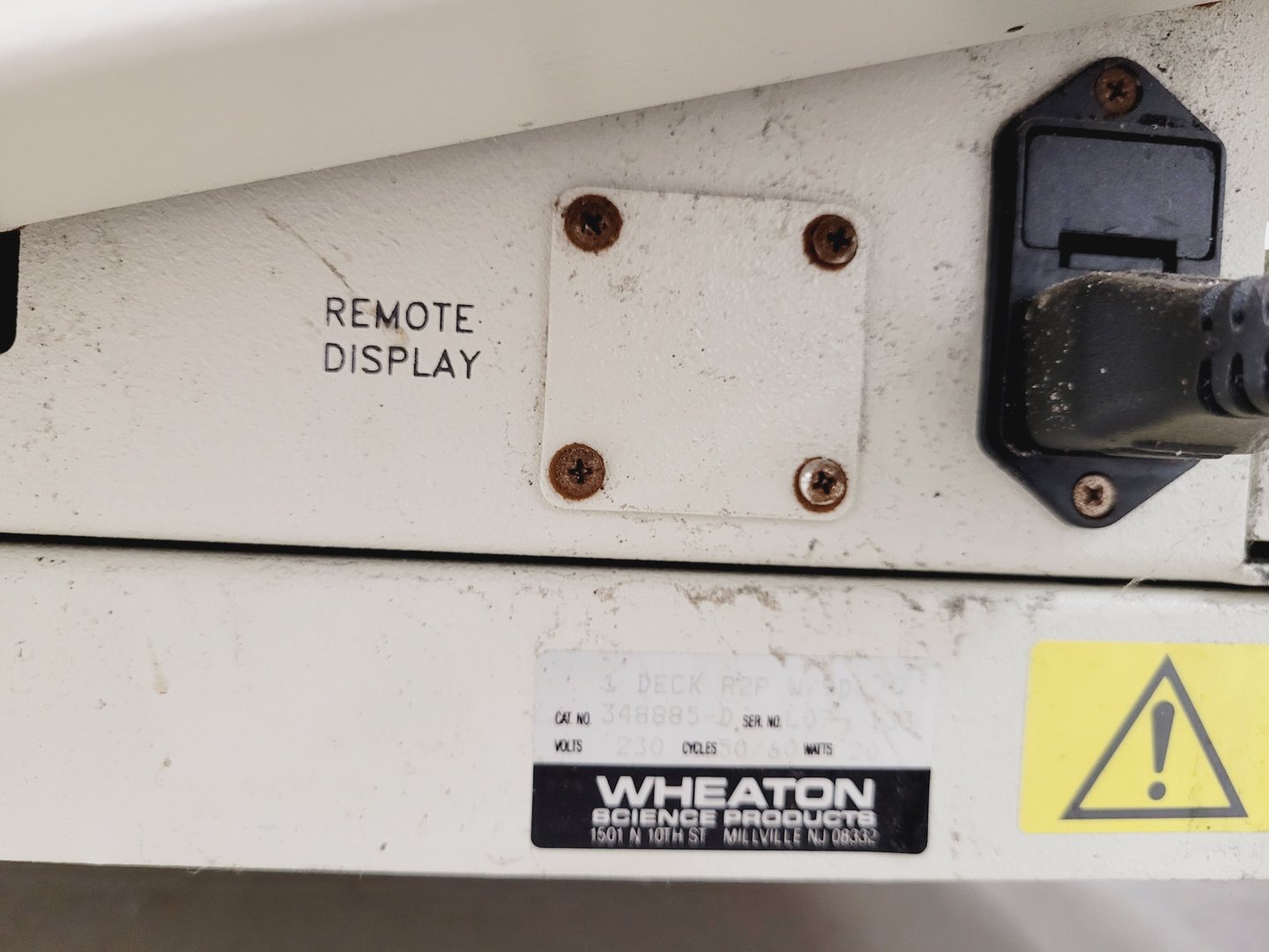 Image of Wheaton 348885-D Deck R2P WX 9 DK Roller Lab Spares/Repairs