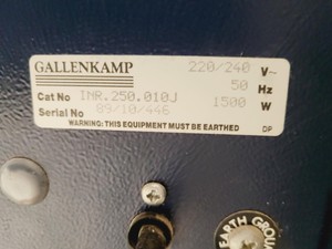 Thumbnail image of Gallenkamp Cooled Orbital Shaking Incubator INR-250 Lab