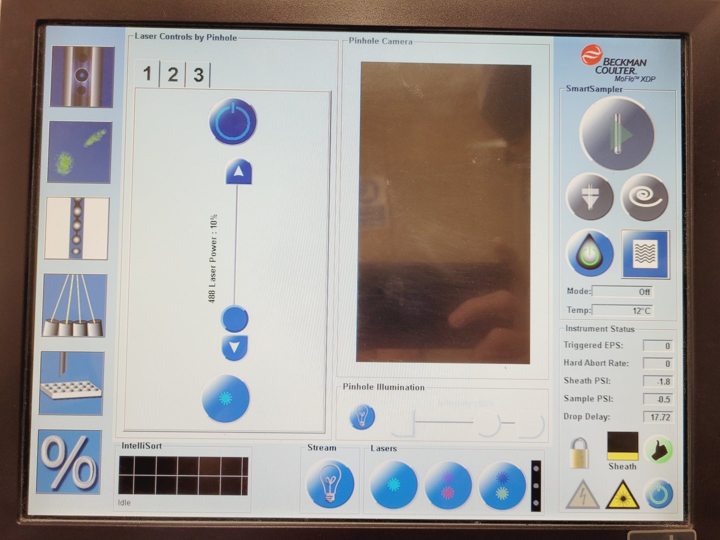 Image of Beckman Coulter MoFlo XDP Cell Sorter Laser Cytomation System + Optics Table 