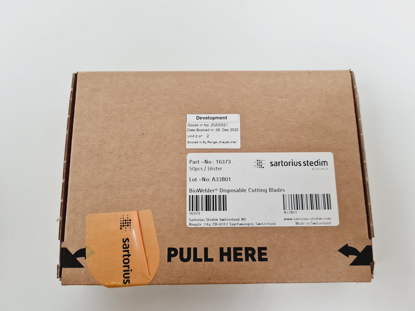 Image of 5 x Boxes Sartorius Stedim 16373  BioWelder Disposable Cutting Blades (Qty. 400)