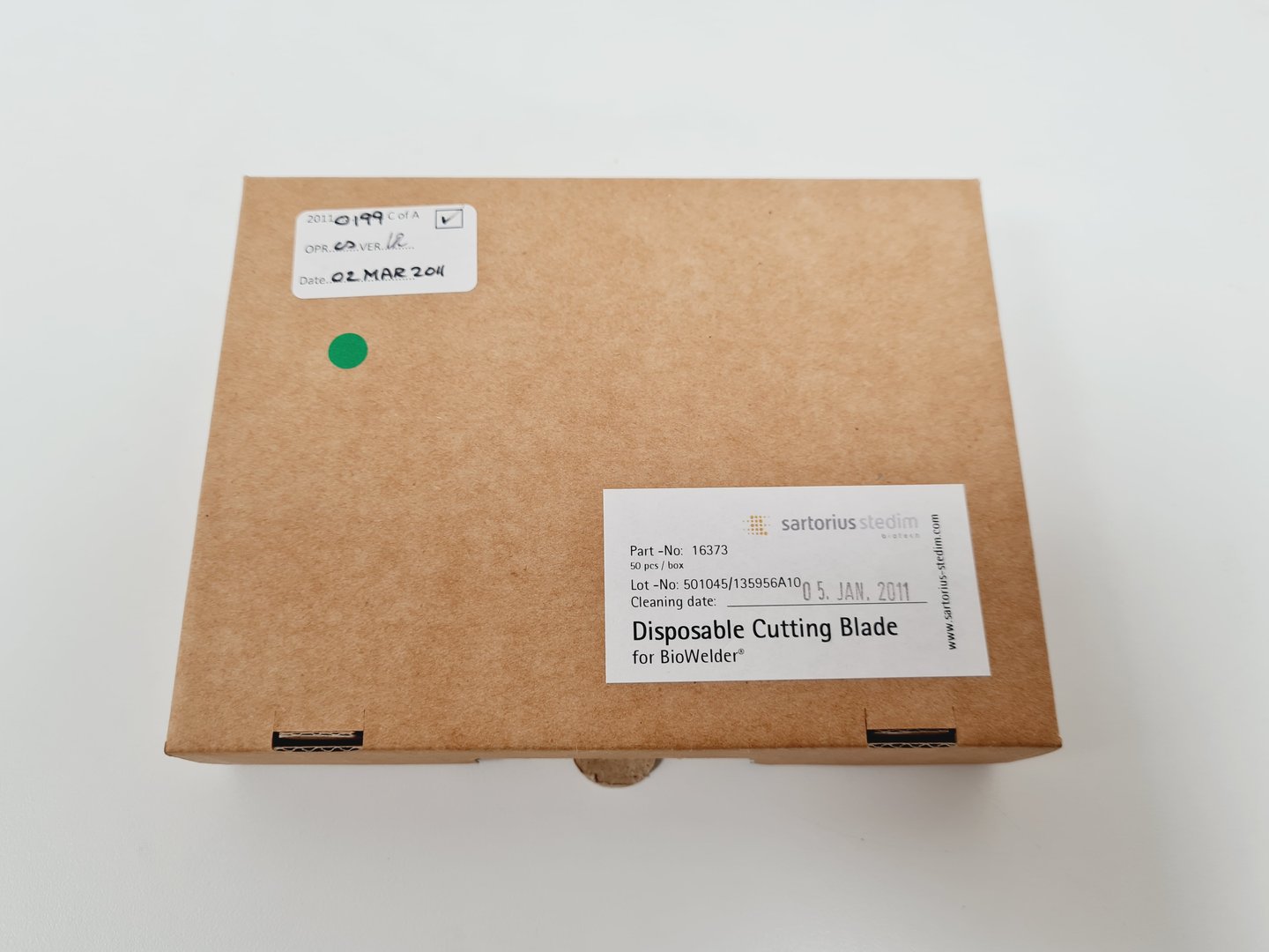 Image of 5 x Boxes Sartorius Stedim 16373  BioWelder Disposable Cutting Blades (Qty. 400)
