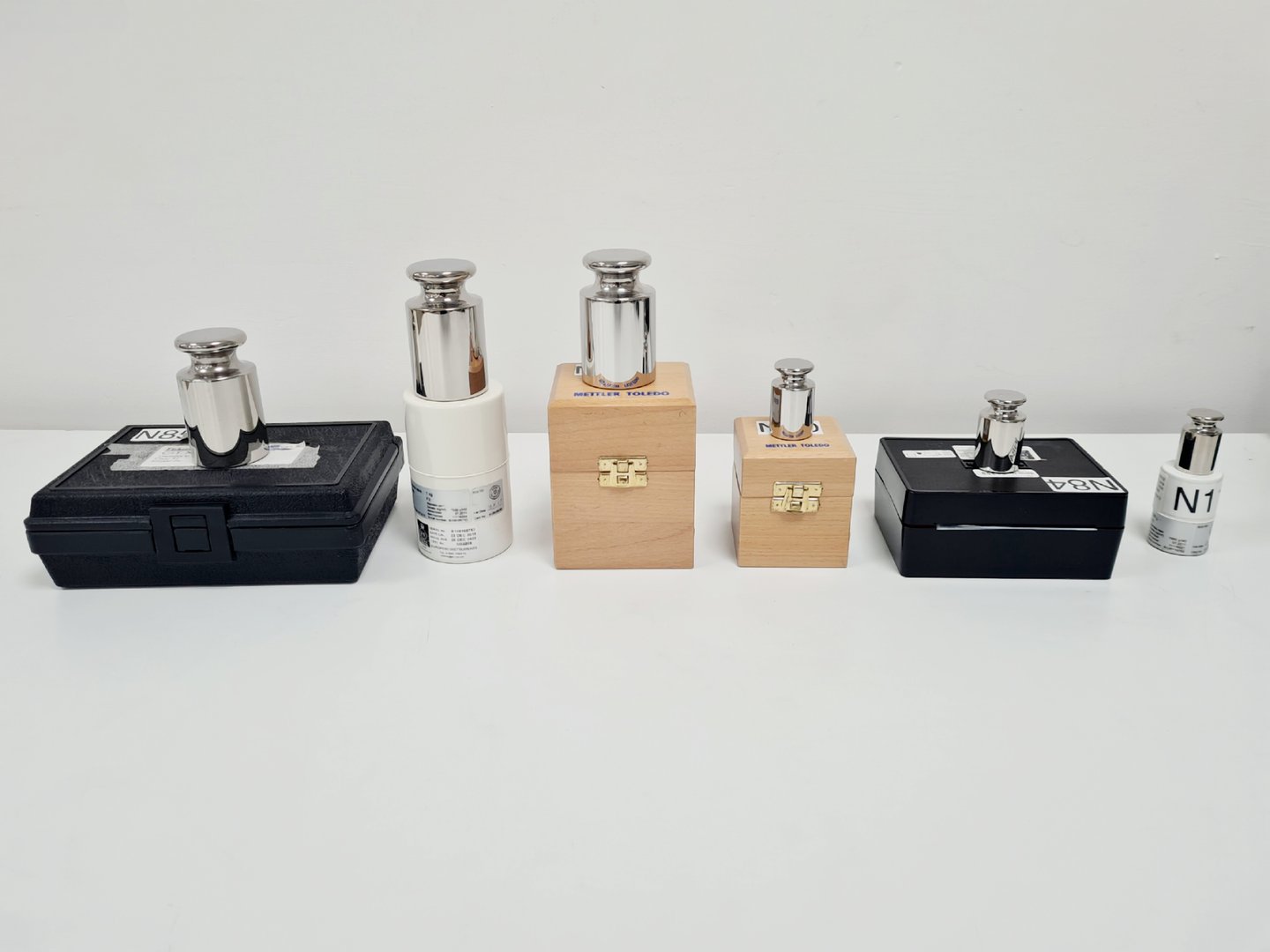 Image of 6 x Calibration Weights Mettler Toledo, Fisherbrand & Troemner 100g,200g,1kg