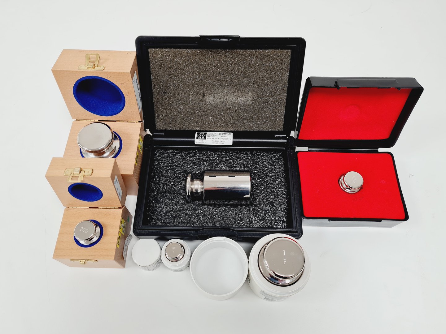 Image of 6 x Calibration Weights Mettler Toledo, Fisherbrand & Troemner 100g,200g,1kg