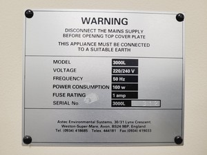 Thumbnail image of Astecair 3000L Benchtop Ductless Fume Cabinet Lab