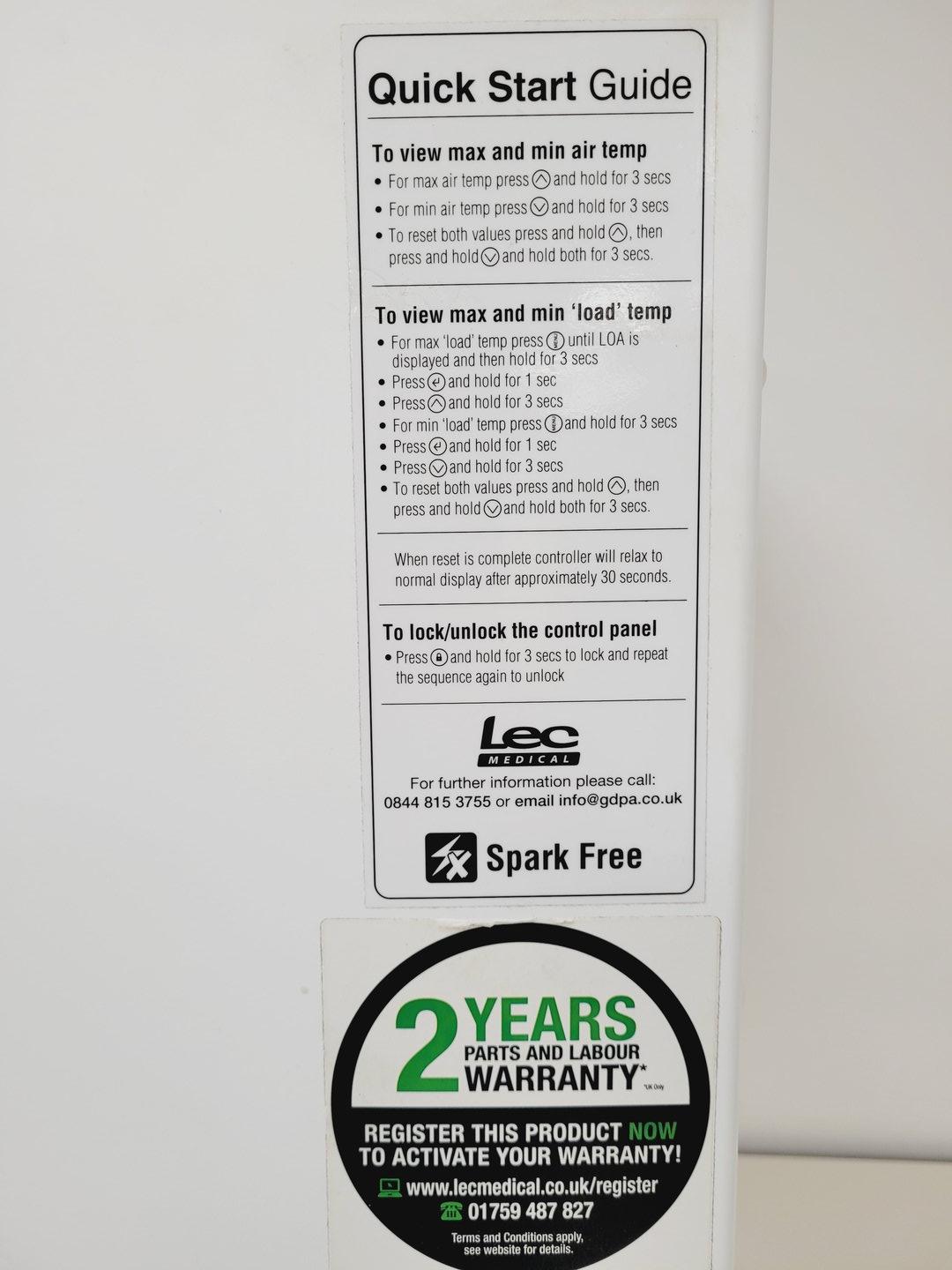 Image of Lec Laboratory Freezer LM LSF151 UK Lab