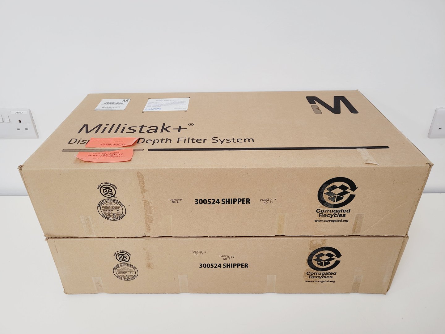 Image of Millipore Millistak Pod Disposable Depth Filters and 3 Capsule Filters