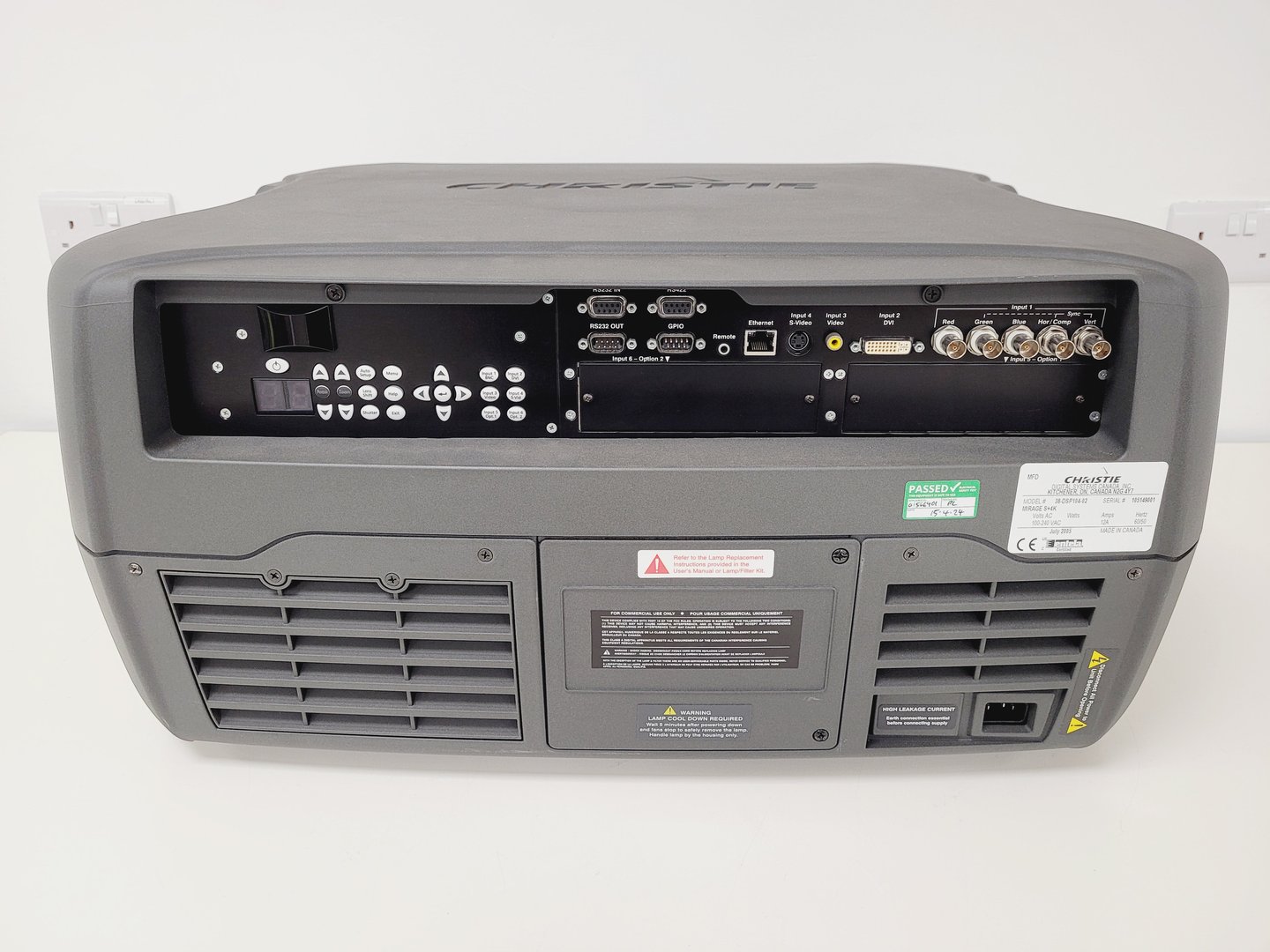 Image of Christie Mirage S+4K Commercial Projector 