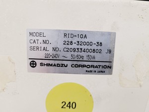 Thumbnail image of Shimadzu HPLC System, SPD-10A, LC-10AT, RID-10A Lab