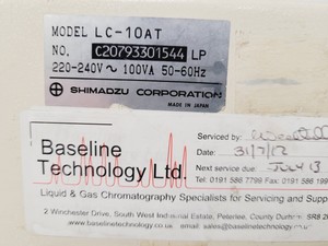 Thumbnail image of Shimadzu HPLC System, SPD-10A, LC-10AT, RID-10A Lab