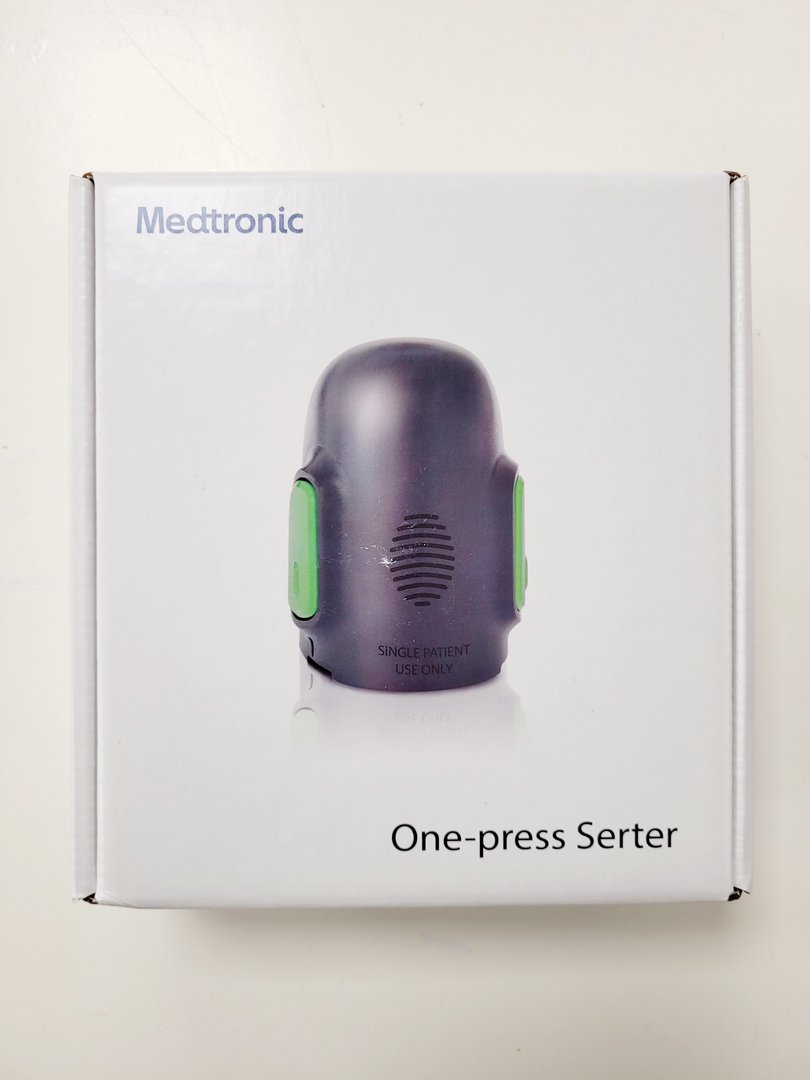 Image of Medtronic One-Press Serter, Envision Sensor, Envision Recorder