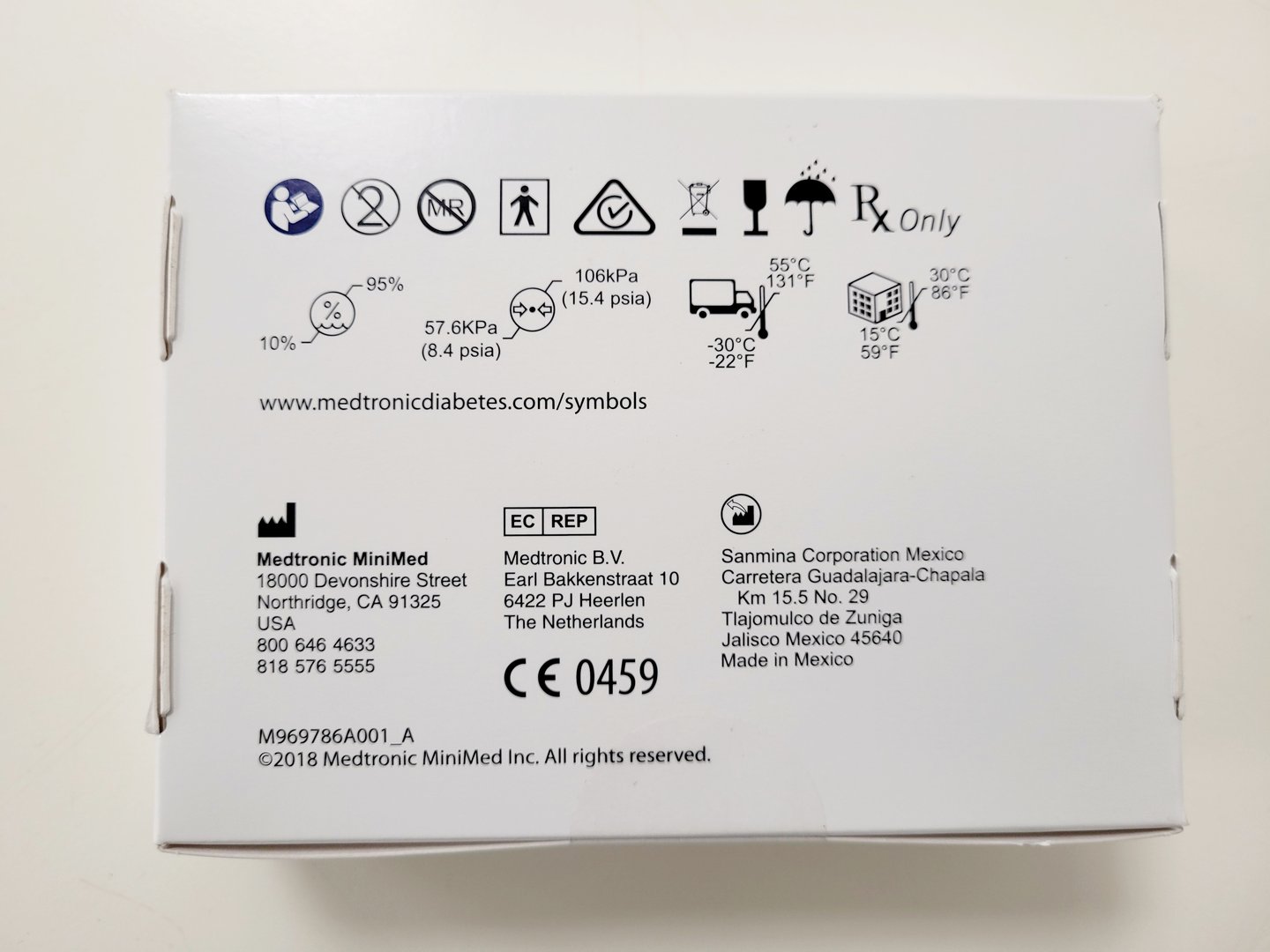 Image of Medtronic One-Press Serter, Envision Sensor, Envision Recorder