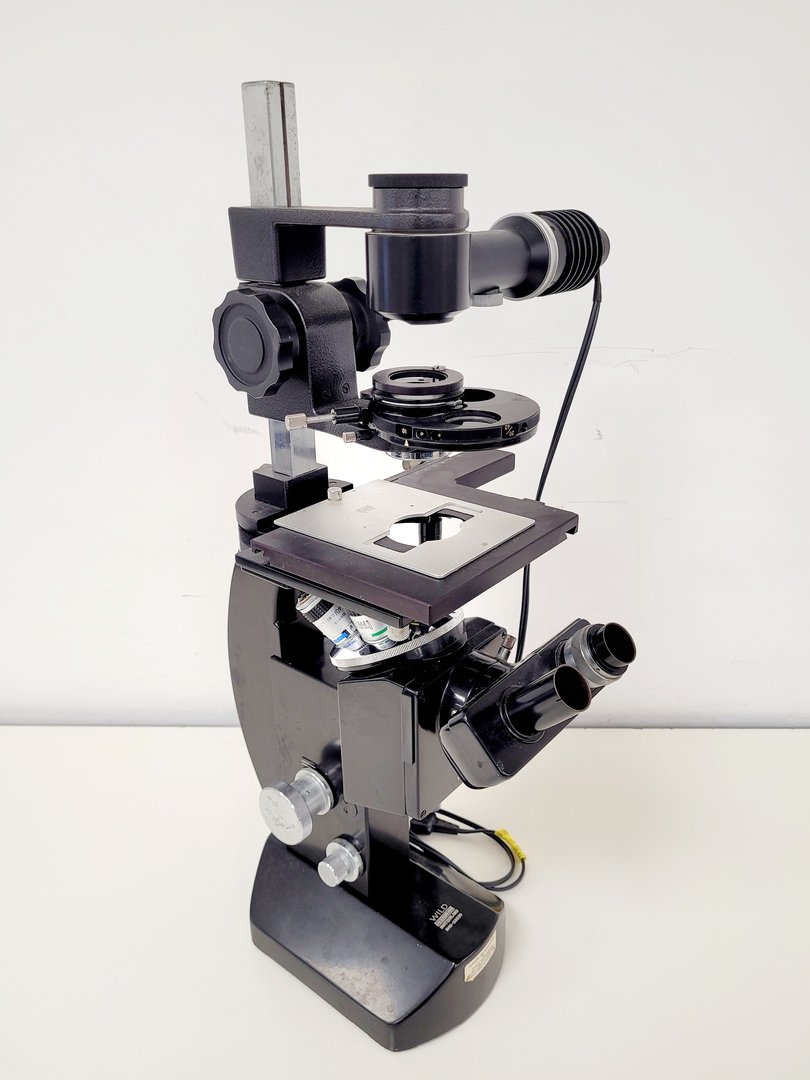 Image of Wild Heerbrugg M40-58830 Inverted Microscope A10/0.25, SPL 20/0.25, SPL 40/0.60
