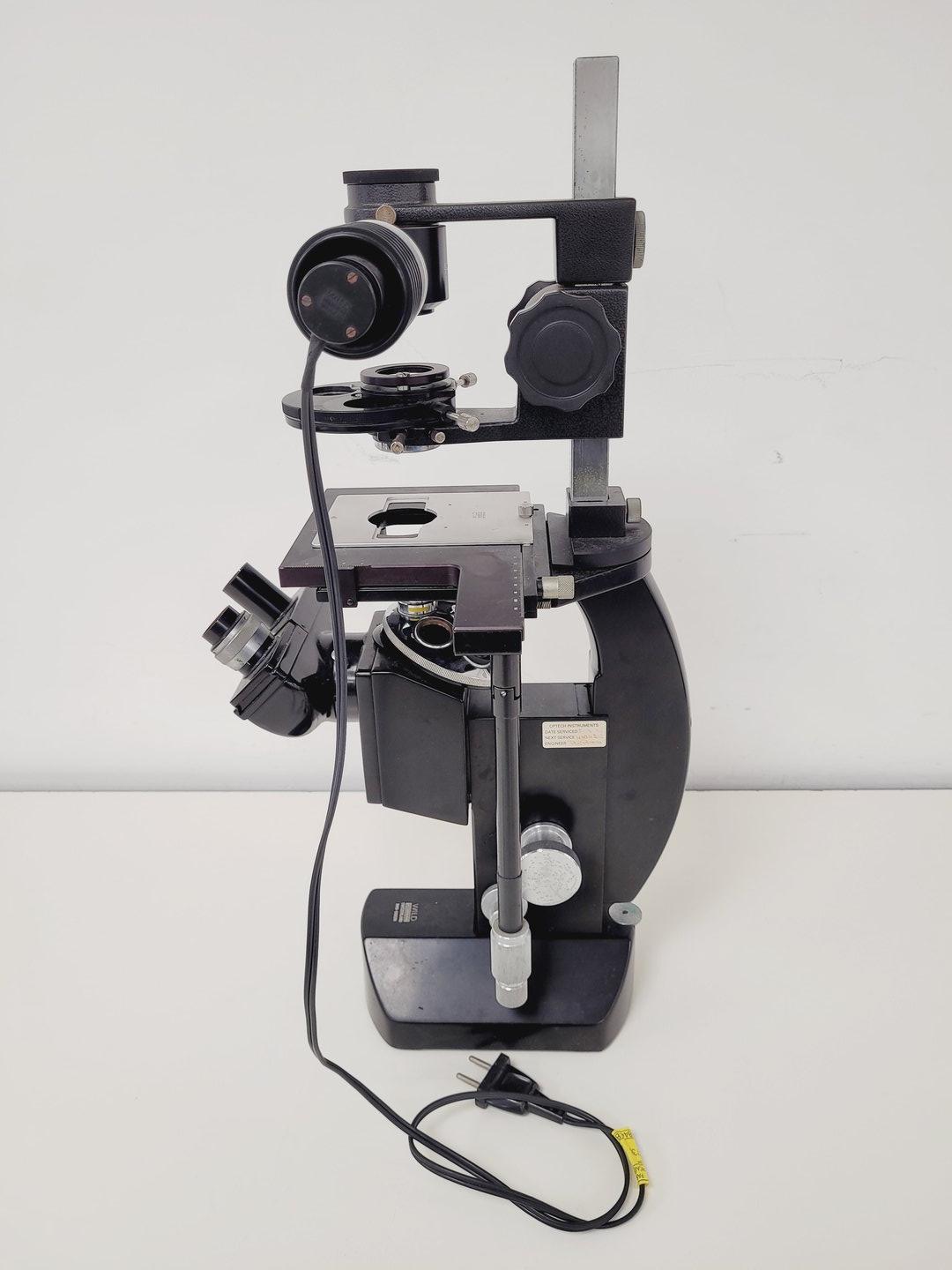 Image of Wild Heerbrugg M40-58830 Inverted Microscope A10/0.25, SPL 20/0.25, SPL 40/0.60