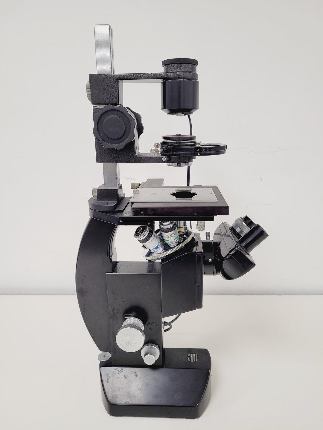 Image of Wild Heerbrugg M40-58830 Inverted Microscope A10/0.25, SPL 20/0.25, SPL 40/0.60