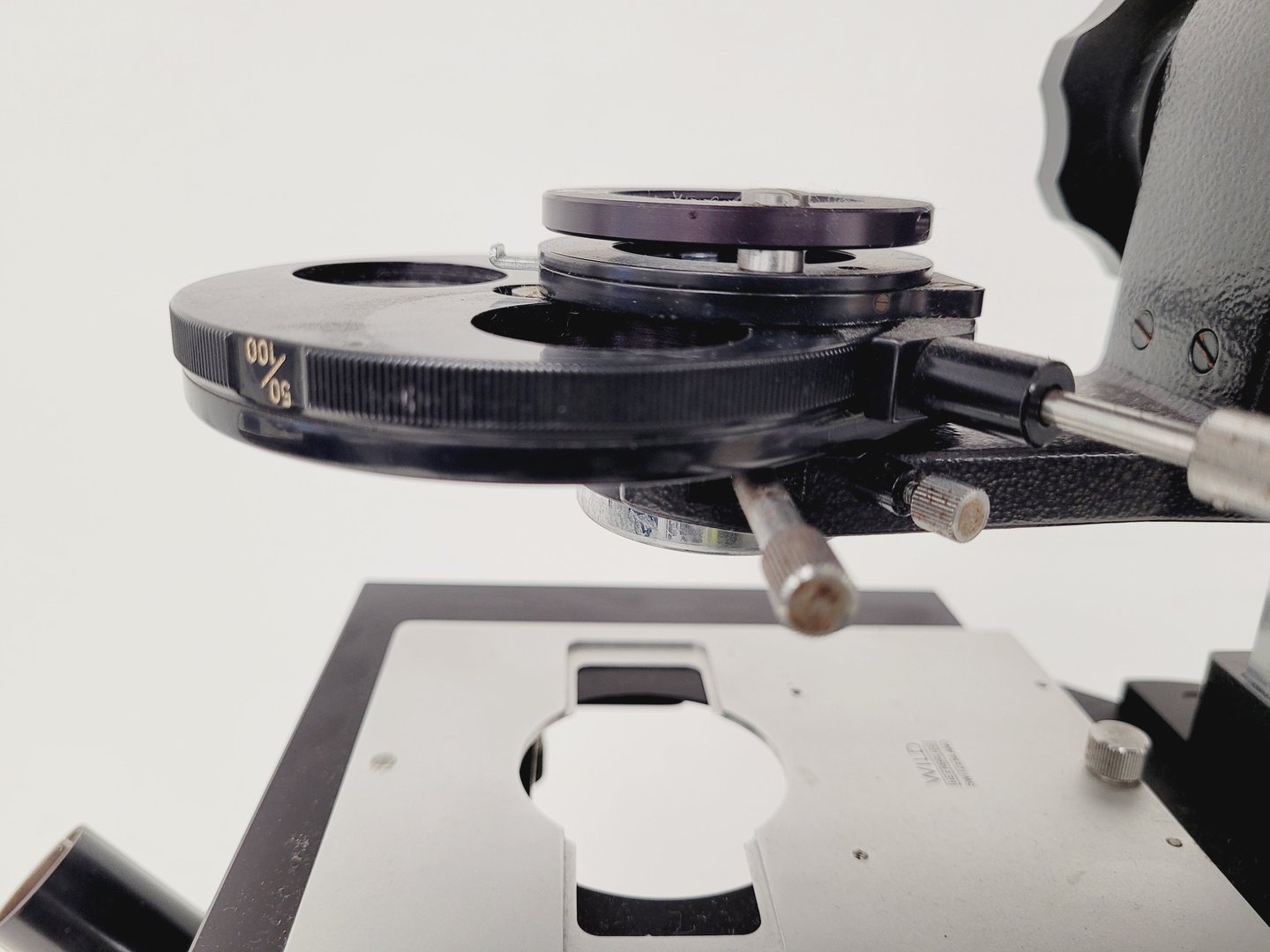 Image of Wild Heerbrugg M40-58830 Inverted Microscope A10/0.25, SPL 20/0.25, SPL 40/0.60