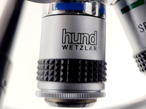 Thumbnail image of Wild Heerbrugg M40-58830 Inverted Microscope A10/0.25, SPL 20/0.25, SPL 40/0.60