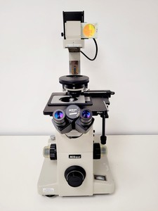 Thumbnail image of Nikon Diaphot-TDM Inverted Phase Contrast Fluorescence Microscope 4 x Objectives
