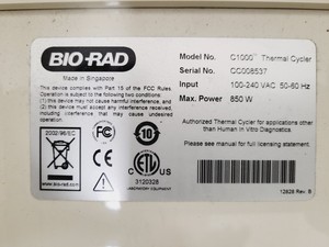 Thumbnail image of Bio-Rad C1000 Thermal Cycler + CFX96 Real Time System Lab