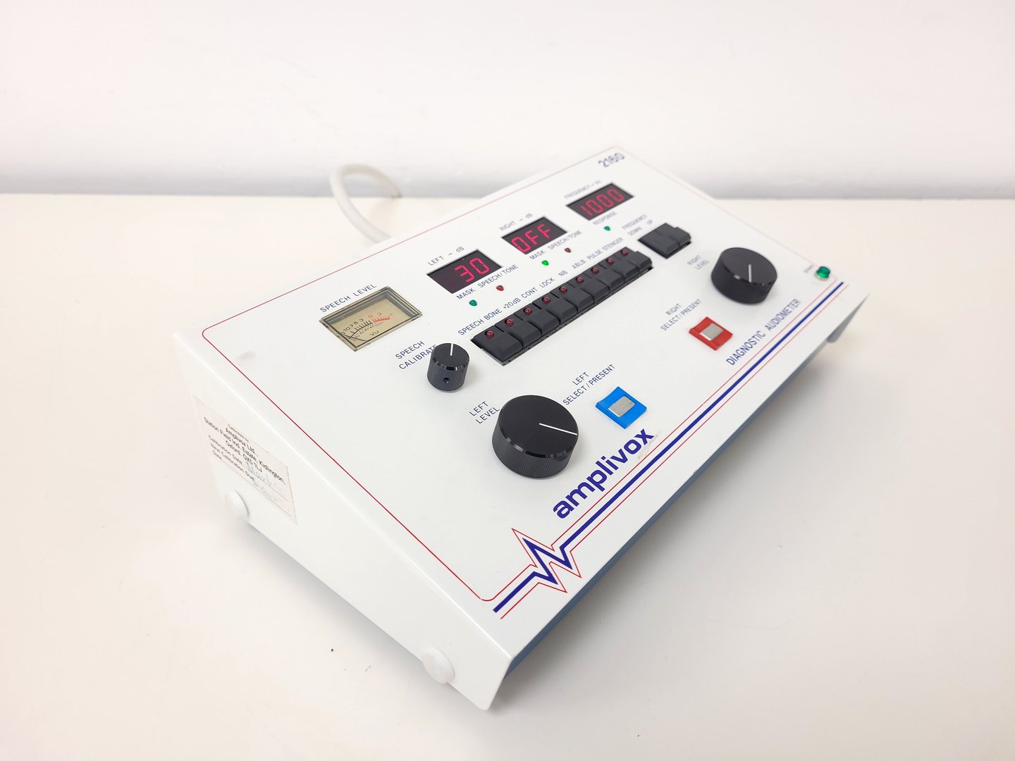 Image of Amplivox Model 2160 Audiometer Hearing Tester