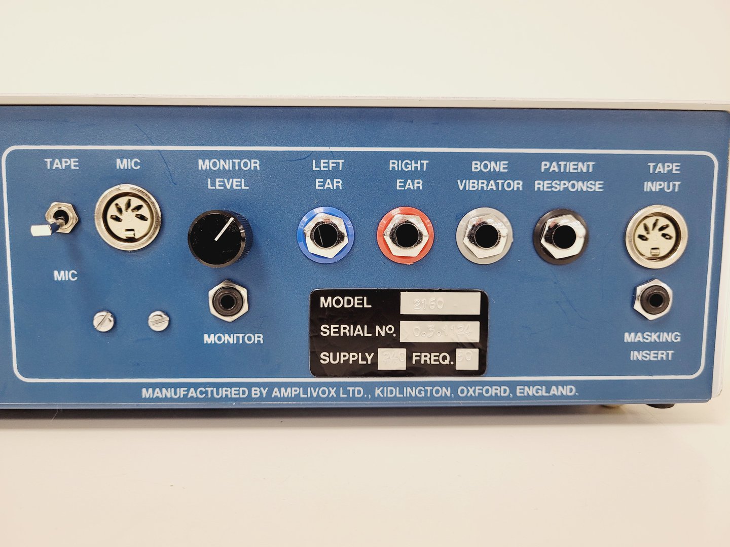 Image of Amplivox Model 2160 Audiometer Hearing Tester