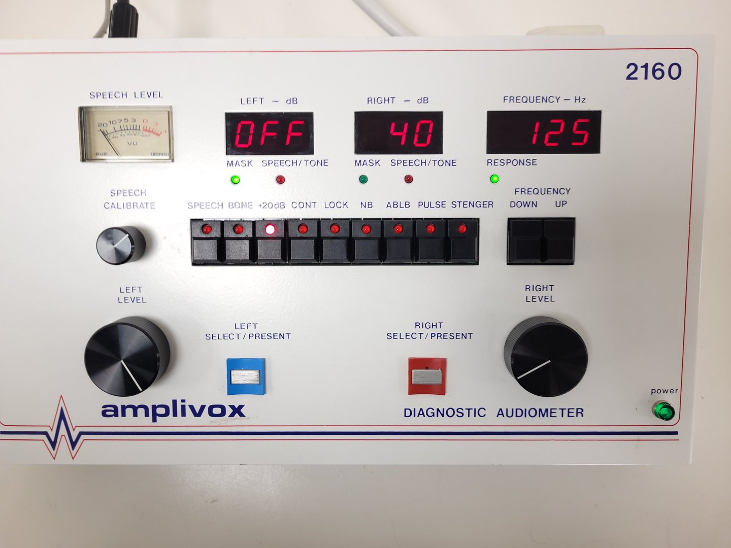 Image of Amplivox Model 2160 Audiometer Hearing Tester