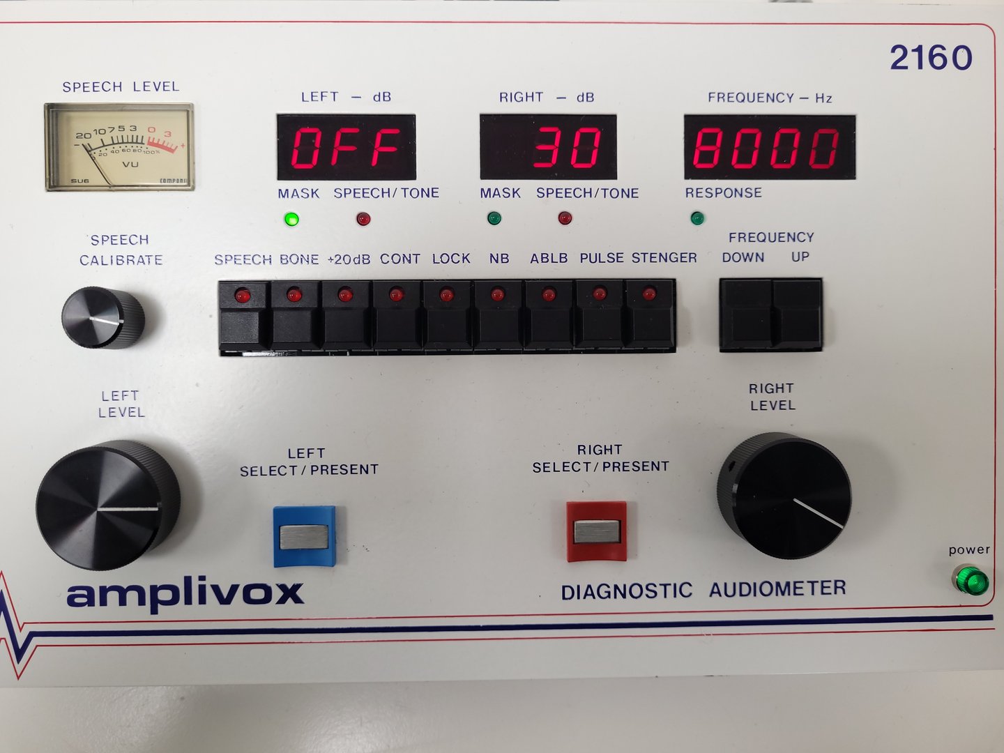 Image of Amplivox Model 2160 Audiometer Hearing Tester