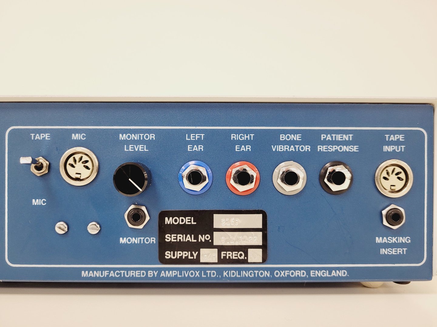 Image of Amplivox Model 2160 Audiometer Hearing Tester