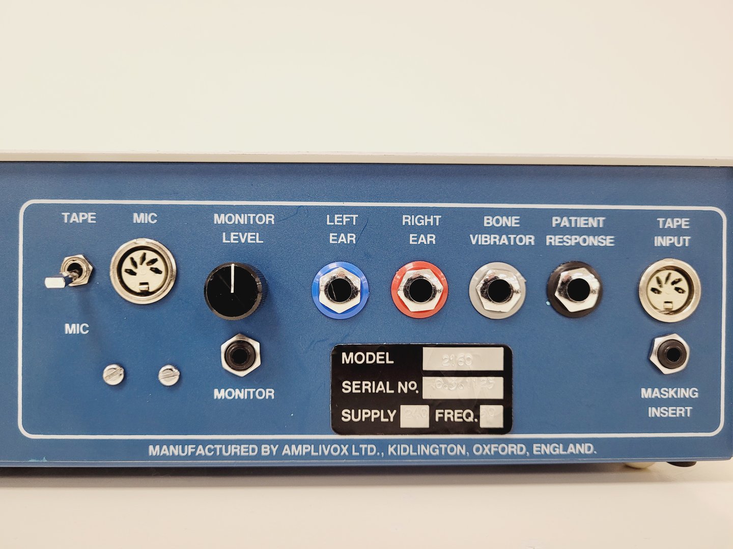 Image of Amplivox Model 2160 Audiometer Hearing Tester