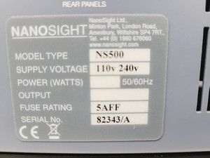 Thumbnail image of Malvern Instruments NanoSight NS500 Size and Concentration Analyser