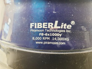 Thumbnail image of Piramoon PTI Fiberlite F8S-6x1000Y 8000rpm Centrifuge Rotor Lab