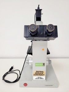 Thumbnail image of Leitz Diavert Inverted Microscope w/ 3 x Objectives Lab