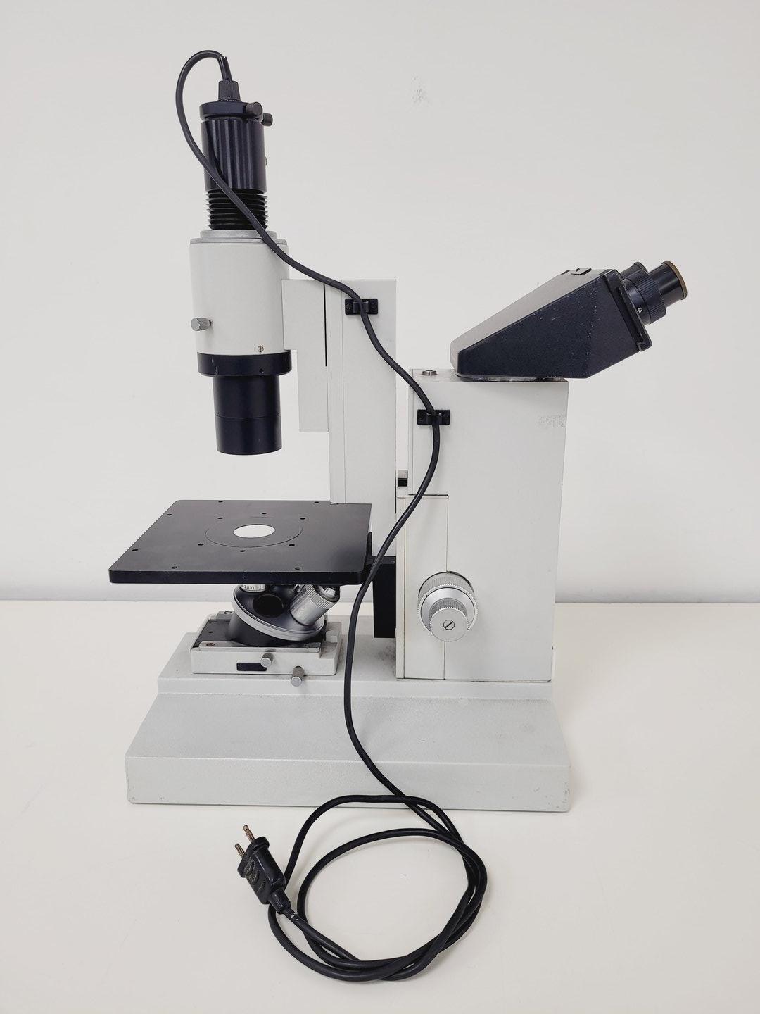 Image of Leitz Diavert Inverted Microscope w/ 3 x Objectives Lab
