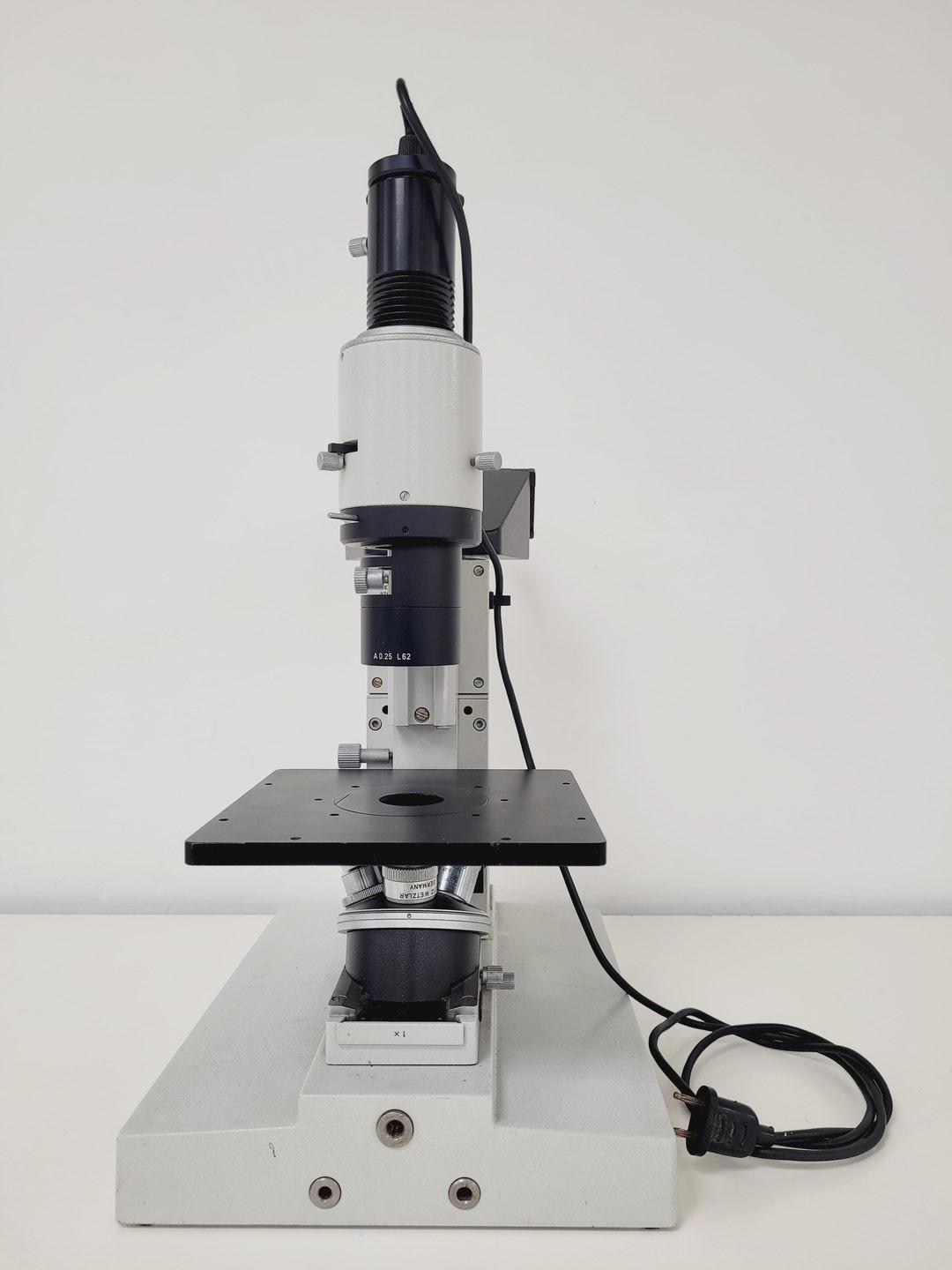 Leitz Diavert Inverted Microscope w/ 3 x Objectives Lab