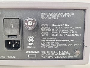 Thumbnail image of Iris Medical Oculight SLx Surgical Laser System