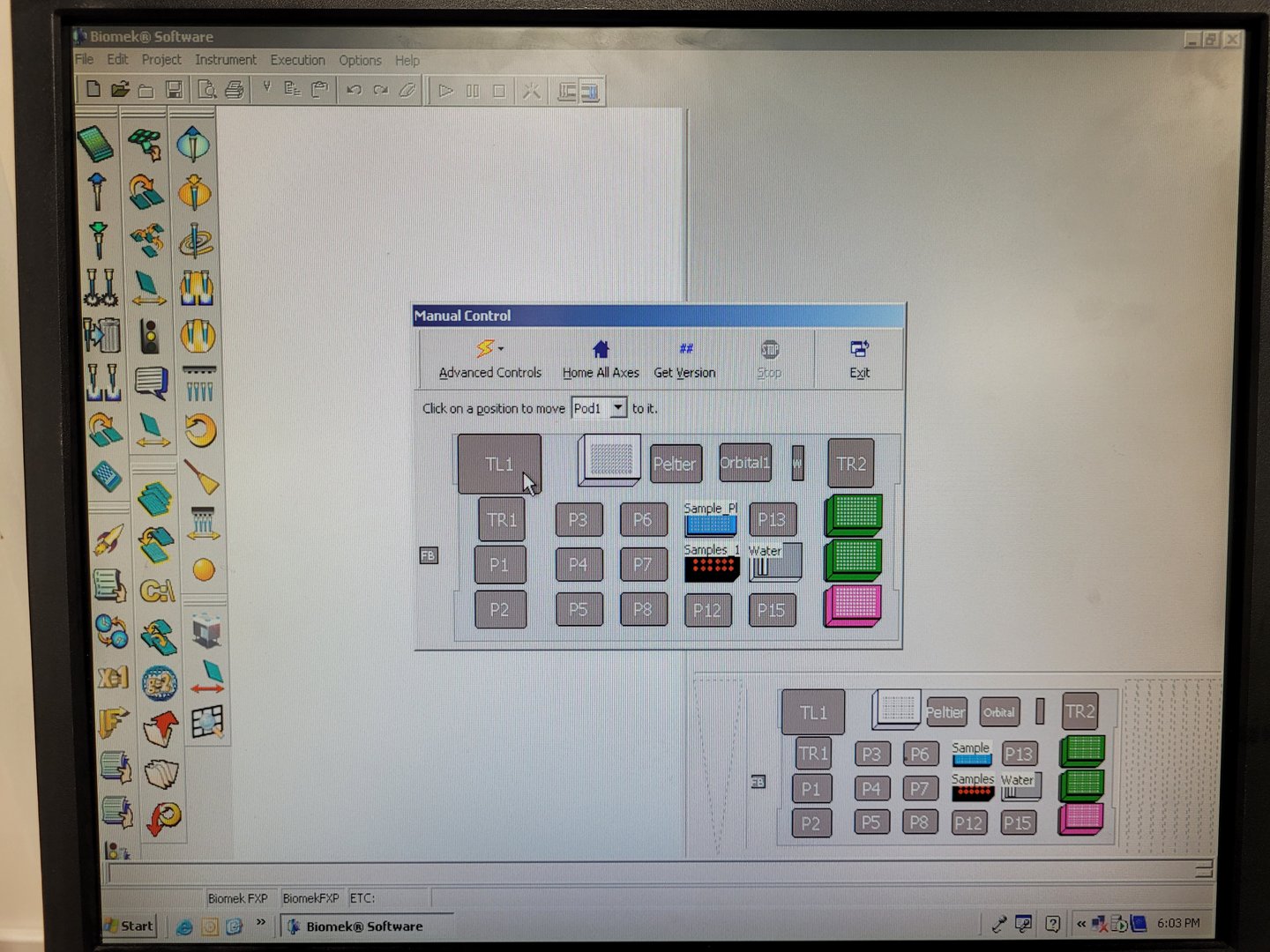 Image of Beckman Coulter Biomek FXP Laboratory Automation Workstation Lab