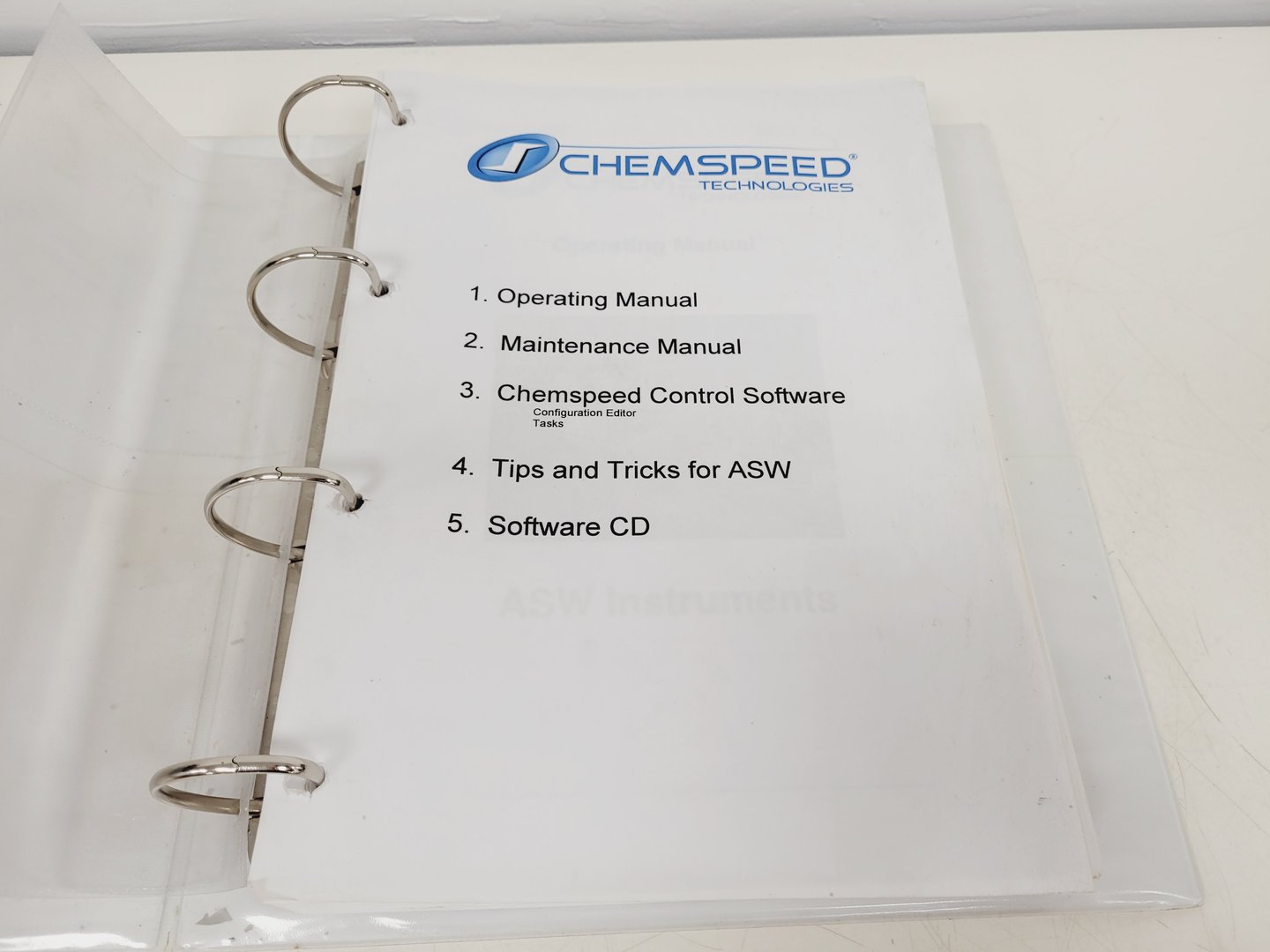 Image of Chemspeed ASW 2000 Automated Synthesis Workstation Lab