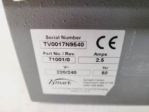 Thumbnail image of Zymark TurboVap 96 Concentration Evaporator Workstation Lab