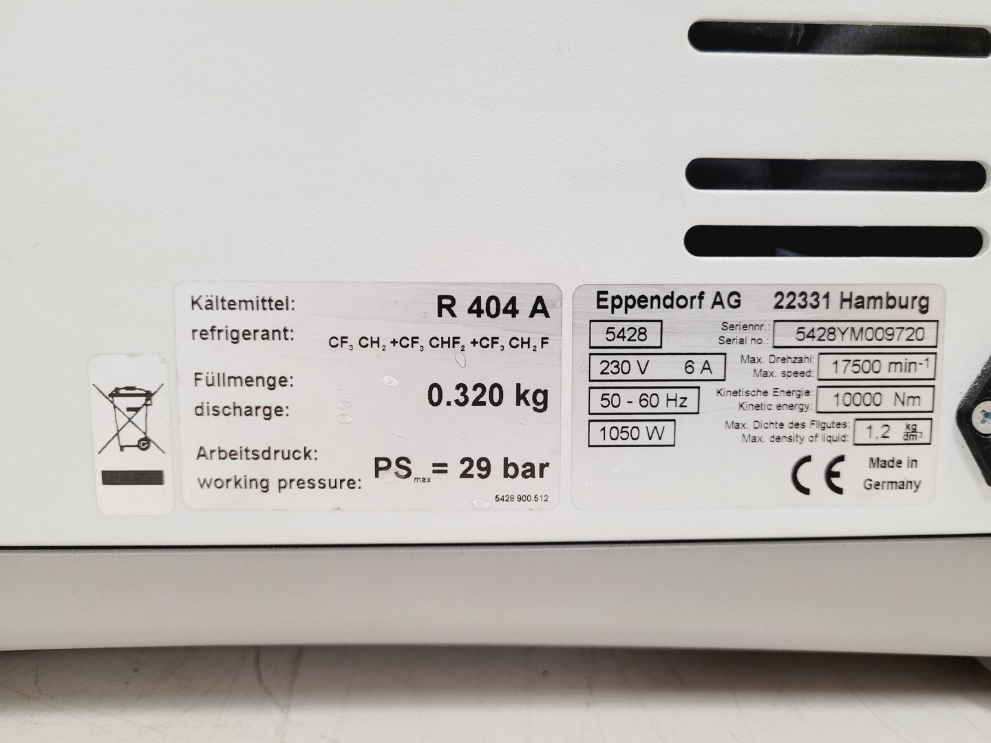 Image of Eppendorf Benchtop Refrigerated Centrifuge 5430 R Lab Spares/Repairs