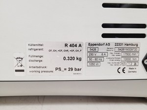 Thumbnail image of Eppendorf Benchtop Refrigerated Centrifuge 5430 R Lab Spares/Repairs