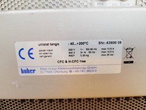 Thumbnail image of Huber Unistat Tango Recirculating Chiller Lab